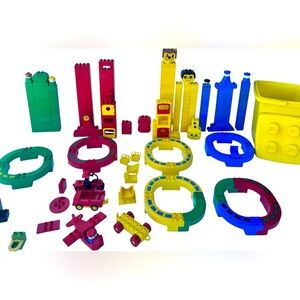 Vintage LEGO Duplo Lot | Vehicles, Faces, Tracks, Buildings & Accessories